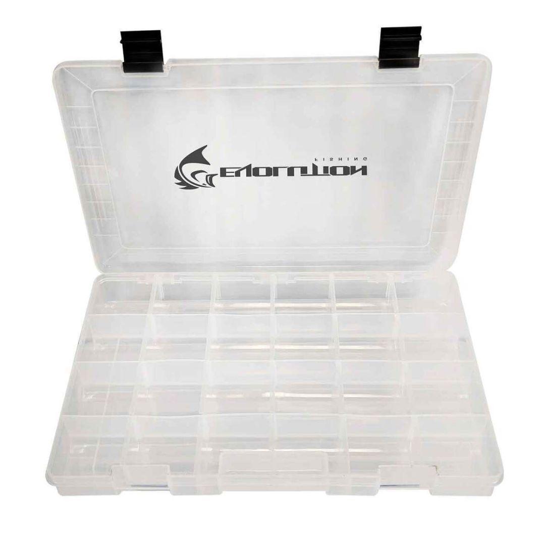 Evolution Outdoors 3600 Quiklatch Tackle Tray - Clear